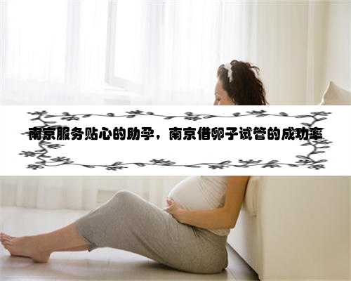 南京服务贴心的助孕，南京借卵子试管的成功率