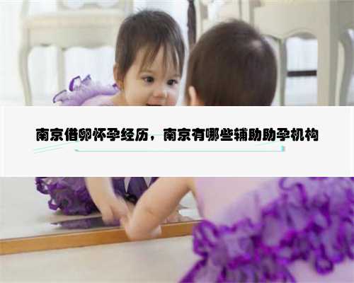 南京借卵怀孕经历，南京有哪些辅助助孕机构