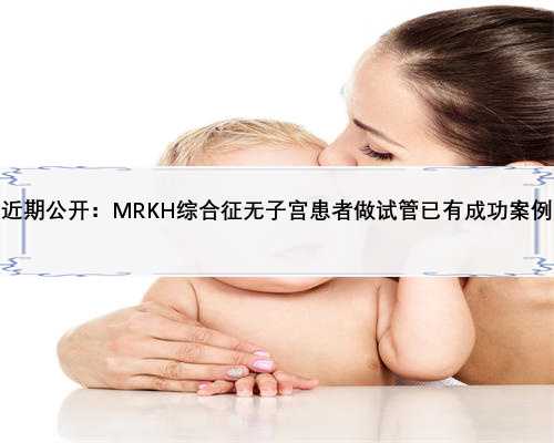 近期公开：MRKH综合征无子宫患者做试管已有成功案例