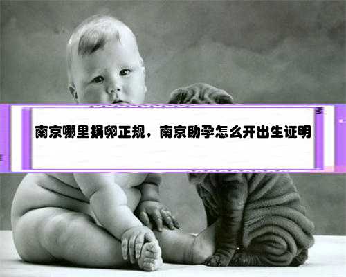 <b>南京哪里捐卵正规，南京助孕怎么开出生证明</b>