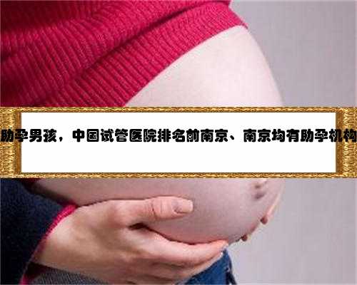 南京助孕男孩，中国试管医院排名前南京、南京均有助孕机构上榜